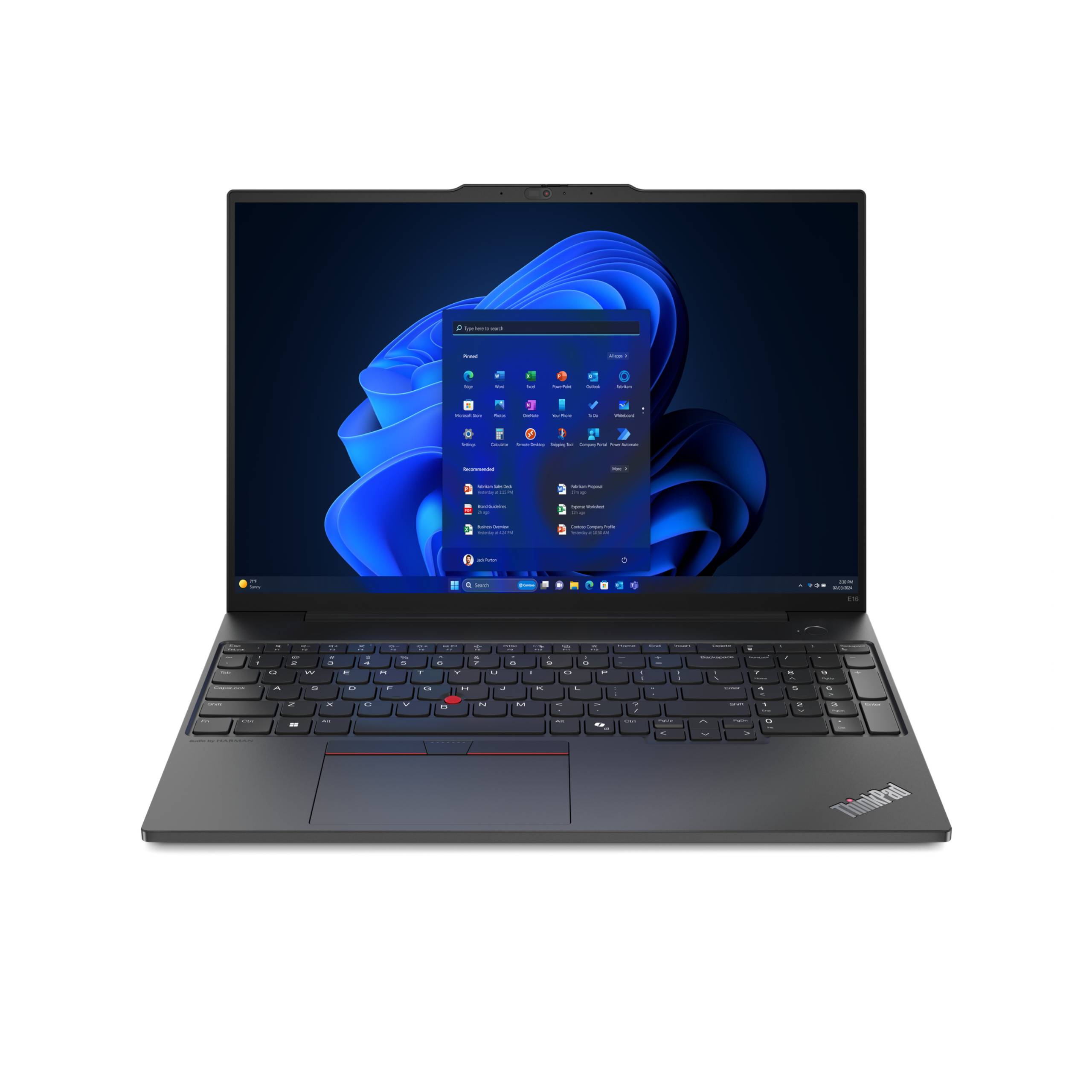 Thinkpad E16 Gen 2 Frontal
